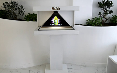 3D Holographic Box هرم سه بعدی