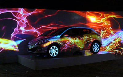 3D Mapping تصویر بر سطوح